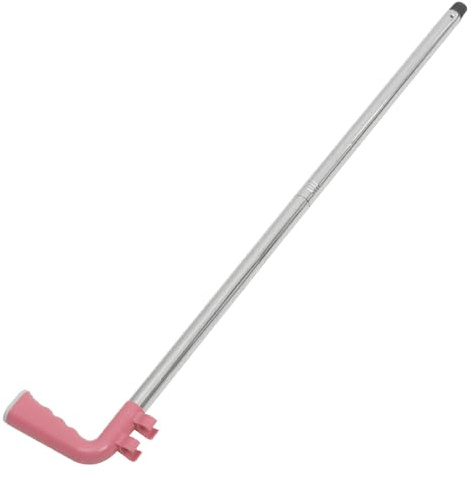 INOOMP Indoor and Outdoor Floor Cleaning Broom Stick Handle Replacement 22Mm Diameter Stainless Steel with Plastic Grip Random Color