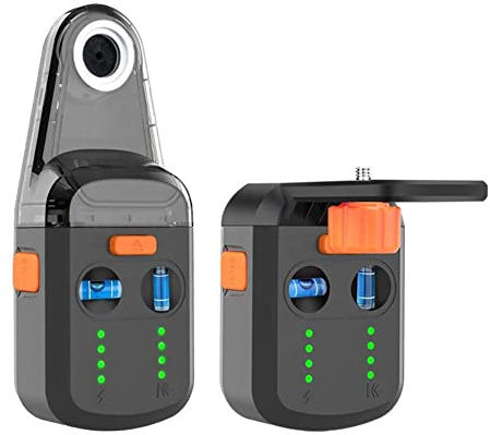 Laser Level Tool, 3-in-1 Hands-Free Alignment Device with Drilling Dust Collector and Vacuum Suction for Photo Hanging and Floor Tiling