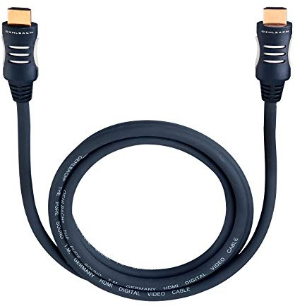 Oehlbach DVD-Magic HDMI-Kabel (4K, 2160p, UltraHD, 1080p, FullHD, 3D) schwarz - 1,70 m