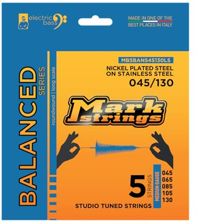 Markbass Balanced Series Strings Nickel plated 45/130 - Saitensatz für 5-Saiter E-Bass