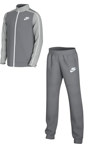 Nike Unisex Kids Tracksuit K Nsw Futura Poly Cuff Ts, Smoke Grey/Lt Smoke Grey/White/White, DH9661-084, S