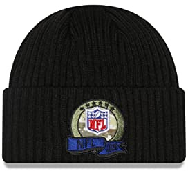 New Era Men's Black Miami Dolphins Team Social Justice Cuffed Knit Hat