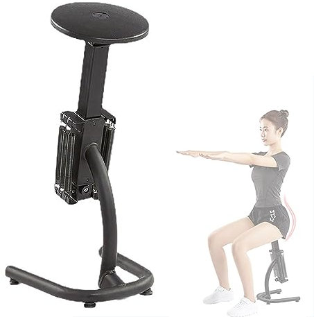 DYK&NX Kniebeugentrainer, Multi-Functional Leg Trainer Sissy Squat Machine, Schwarz - Beintrainer Maschine, Bench, Kniebeuger, Fitnessgerät für Zuhause, Fitness