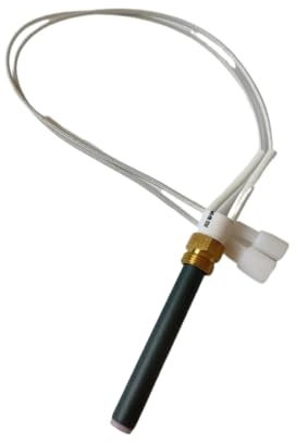 EKCOS Allumeur en céramique Noire 220V 280W, for poêle à granulés, Tube Chauffant en céramique, Bougie d'allumage, poêle à granulés de Bois 11.5x6.5x106mm