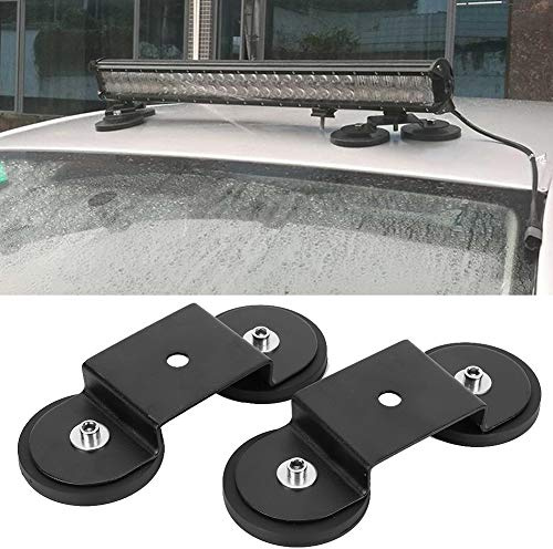 Magnetisk ljusstångshållare för bil, universell magnetisk bas, 2 stycken
