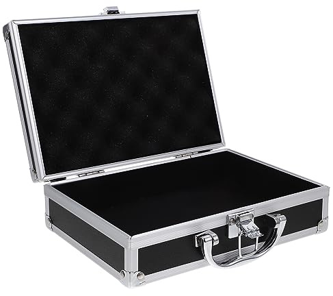 TOYANDONA Mallette De Transport en Aluminium Boîte à Outils Rigide Étui De Rangement Multifonctionnel Poignée Ergonomique pour Outils Et Instruments Professionnels