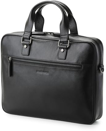 DRAKENSBERG Leder 15 Laptoptasche 'Marlon' für Herren, luxuriöse Aktentasche fürs Büro, Arbeit und Reise, 8L