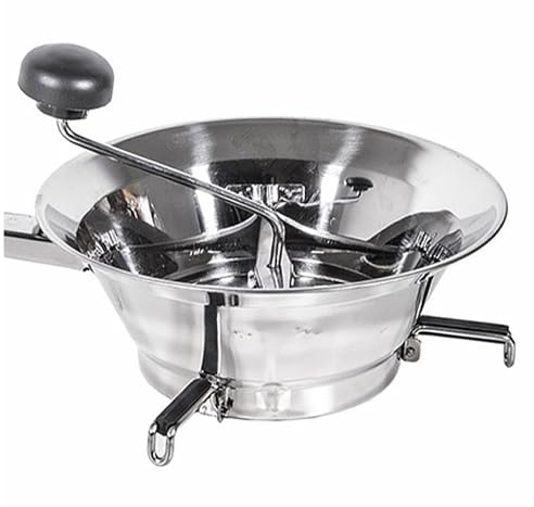 Passatutto per pomodoro legumi zuppe vellutate frutta manuale per alimenti in acciaio inossidabile CM 24 con 3 dischi con piedini