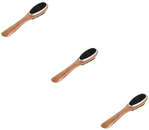 SAFIGLE 3pcs Shoe Polishing Brush Soft Bristles Wooden Cleaning Tool for Shoes Efficient Boot Brush for Design for Easy Use