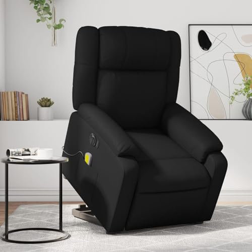IKAYAA Elektrischer TV Sessel Wohnzimmer mit Aufstehhilfe Fernsehsessel Elektrisch Massagesessel Relaxsessel Liegesessel Aufstehsessel Verstellbar Massagefunktion Liegefunktion