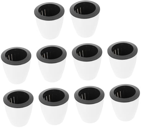 YARNOW 10pcs Automatic Self Watering Planter Plastic Plant Container Indoor Flowerpot for Succulent Gardening Use