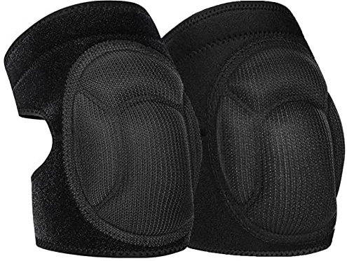 Hyuduo Extra Thick Foam Cushion Knee Pads for Men Women Protective Adjustable Non Slip Breathable Neoprene and Nylon Material with Air Holes Gardening House Working Construction Sports