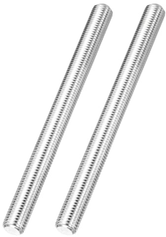 QUARKZMAN 2 Piezas Varilla Roscada Completa M12 Paso 1.5 Mm Para Anclajes | 304 Acero Inoxidable Roscas Finas Diestras Varillas Roscadas De 100 Mm/4, Pernos Soportes Abrazaderas Y Pernos En U