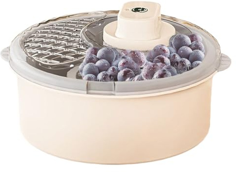 Lavaverdure – Centrifuga per frutta e insalata 30x20 cm per lattuga, verdure e frutti di bosco | centrifuga ad asciugatura rapida per la preparazione dei pasti, la pulizia della cucina, il lav