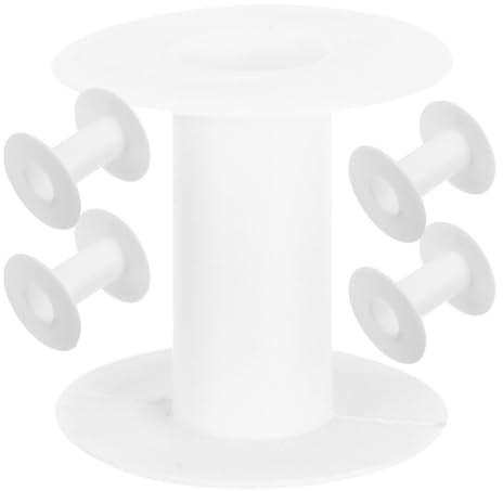ULDIGI Bobine di Plastica Vuote per Cucito 5 Pezzi Rocchetti Porta Filo Tensione Regolabile Bobine per Tessitura e Avvolgimento Cavi Accessori Multifunzionali per Artigianato e Cucito