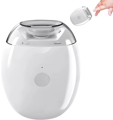 Smart Fingernail Grinder Pro - Automatic Nail Trimming for Adults & Kids, Super Quiet Electric Nail File with LED Light, USB Rechargeable Electric Fingernail Grinder Senior (1 Pcs)