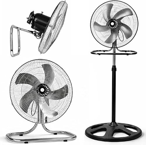 Generico Ventilatore 3 in 1 a Piantana, Parete e Tavolo, 65W, Diametro 50 cm, Altezza 125 cm, 3 Velocità