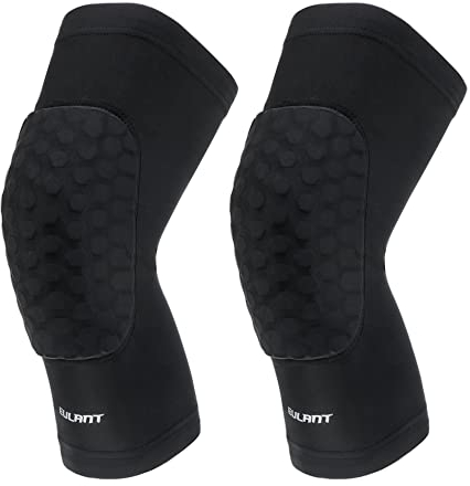 EULANT Ginocchiere di Protezione con Spessa Spugna, Calcio Ginocchiere da Portiere, Knee Pads per Pallavolo Bici Danza Rugby MTB Basket, Black XL