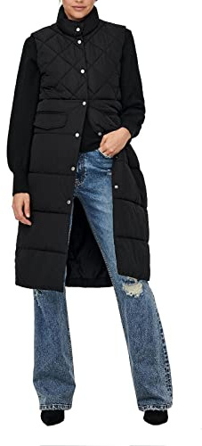 ONLY Chaleco Female Acolchado, Negro, XS