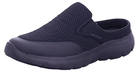 Skechers SUMMITS VINDICATOR För Män Sneaker, Black Textile/ Trim, 42.5 EU