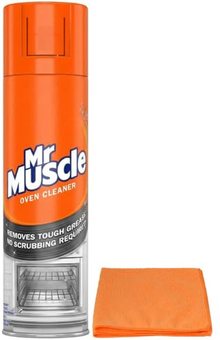 Oven Cleaner Spray (300 ML)- Heavy Duty Oven BBQ Cleaner Degreaser- for Tough Grease, Grime with Ultra Absorbent Microfibre Cleaning Cloth