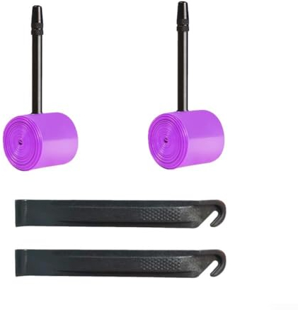 Lioaeust Fahrradschläuche, 2 Stück, ultraleicht, 700 C, Fahrradschlauch, TPU, Rennradreifen, 71,1 cm, 700 C, 18–32 C (2 Stück FV85 mit 2 Hebeln)