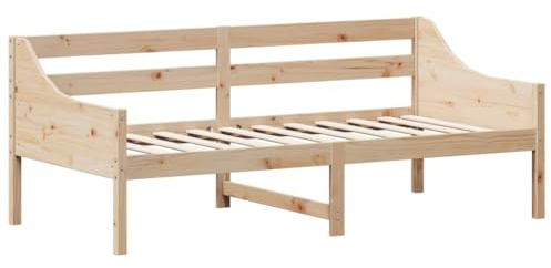 vidaXL Dagbädd 75x190 cm massivt furu, gästsäng, säng, soffa, gästsängar, sängar, soffor, dagbädd, dagbäddar, sängram, sängramar