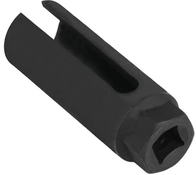 Xujinsongg Prise de capteur d'oxygène avec découpe de fil latérale, ensemble de douilles pour capteur d'oxygène de voiture, entraînement carré de 3/8 x 7/8 (22 mm) Outil de démontage pour éviter