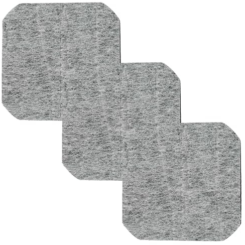 vhbw 3x Aktivkohle-Filter kompatibel mit Tefal Super Classic 1000 Fritteuse | 12 x 12 x 0,8 cm