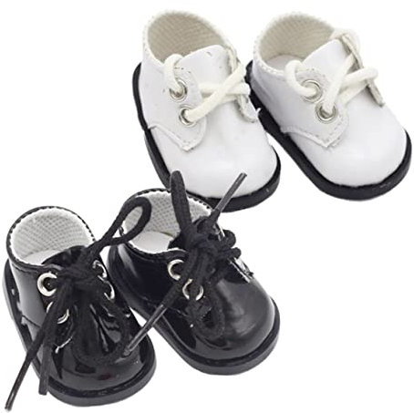 Alasum 2paare Miniatur-puppenschuhe Leder Puppen-miniaturschuhe Mini-Schuhe Dekorative Junge Mädchen-mini-Schuhe Spielzeug Plüsch-puppenschuhe Spielpuppenschuhe Schuhe Spielzeug