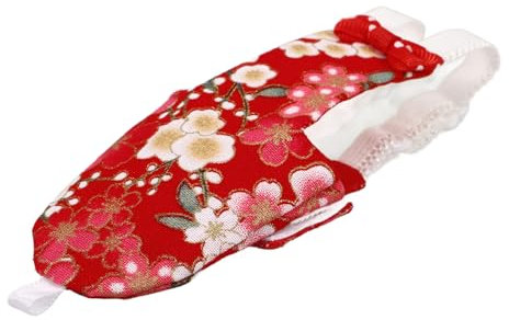 COSMEVIVI Decorative Parrot Diaper Für Vögel Wiederverwendbare Waschbare Kleidung Für Papageien Nymphensittiche Und Tauben Für Täglichen Gebrauch Atmungsaktives Baumwollmaterial Rot