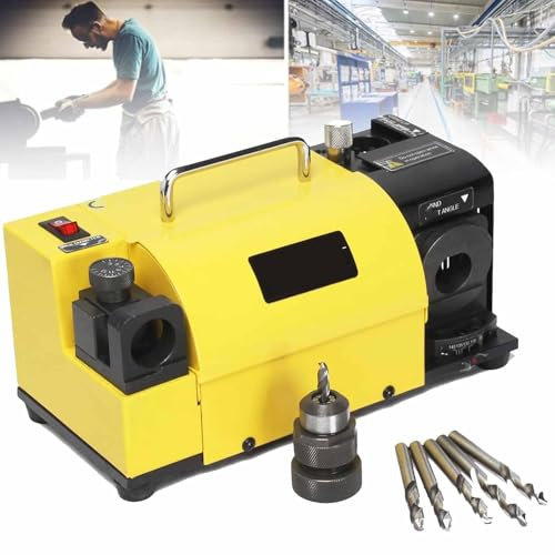 DDZJTPP Affilatrice Portatile per Punte da Trapano in Acciaio Rapido,Muratura,Carburo,con Angoli Regolabili da 90° a 135° Affila Punte da Trapano con 11 Pinze Affilatrice per Punte Trapano 3-13 Mm
