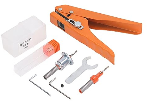Single Hole Puncher, Small Hole Punch Heavy Duty Handhållen Bärbar Bandningstång för PVC -kort