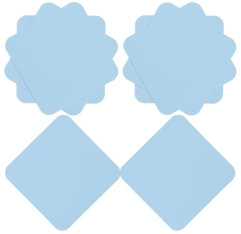 SOLUSTRE 8pcs Silicone Placemat Reusable Pot Pad Place Mats Dry Mat for Dishes Microwave Hot Pad Kitchen Hot Dish