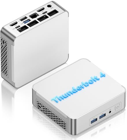 MAGICNUC AG1 Office-Gaming-Mini-PC, Core i5-12600H(Up to 4.5GHz), 32GB DDR4 RAM, 1TB NVMe SSD Mini Desktop PC, 2x Thunderbolt 4, 2x HDMI2.0, 8K Quad Display, 2.5G RJ45 LAN, Wi-Fi6/BT5.2, Micro PC