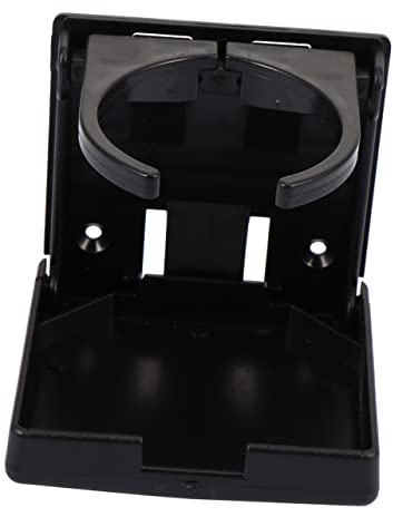 Portavasos Plegable para Coche, 2 Piezas Abs Negro para Bebidas
