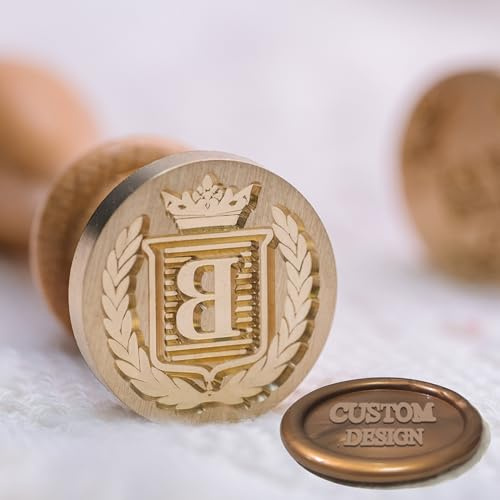 Siegelstempel Personalisiert mit Ihrem Logo/Design – Individuelle Hochzeits- und Geschenk-Siegel, Handgefertigt für Einladungen und Dekorationen