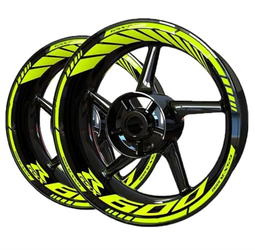 NMBZVE Pegatinas para Llantas Accesorios para Motocicleta Pegatinas para Ruedas Pegatinas Reflectantes para Ruedas Calcomanías Llantas Reflectantes para Suzuki GSXR600 GSXR-600(Style 16)