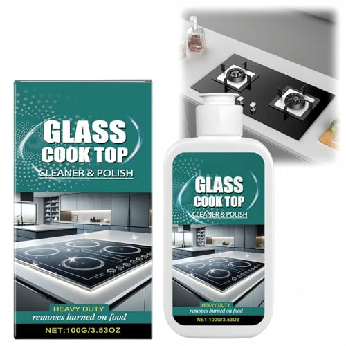 Glass Cooktop Cleaner Polish,Glass Stove Top Cleaner Polish,Glass & Ceramic Hob Clean/er Spray,Stove Cleaning Polishing Liquid,Cooktop Polishing Liquid,Scratch Free Stove Top Scratch Remover