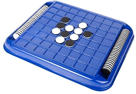 dwxnauixl Juego de de Estrategia Interactivo Reversi, clásico, para 2 Jugadores, Juguete Educativo para fomentar la unión Familiar. Cada Pieza es Reversible.