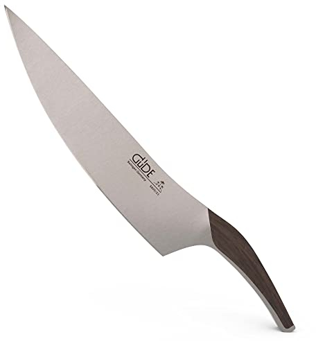 GÜDE Solingen - Kochmesser geschmiedet, 23 cm, Räuchereiche, SYNCHROS, Küchenmesser, Handmade Germany, Braun