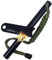 130mmx13mm Feuerstarter Feuerstein Firesteel Set mit Paracord + Schaber für Outdoor Camping (Armeegrün)