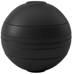 Villeroy & Boch – La Boule Dinner-Set Schwarz, Spülmaschinenfest, Mikrowellensicher, Geschirr, Teller, Porzellan, Schale, Deko, Premium Porzellan