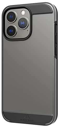 Black Rock - Hülle Air Robust Case Passend für Apple iPhone 13 Pro I Handyhülle, Transparent, Durchsichtig, Dünn (Schwarz)