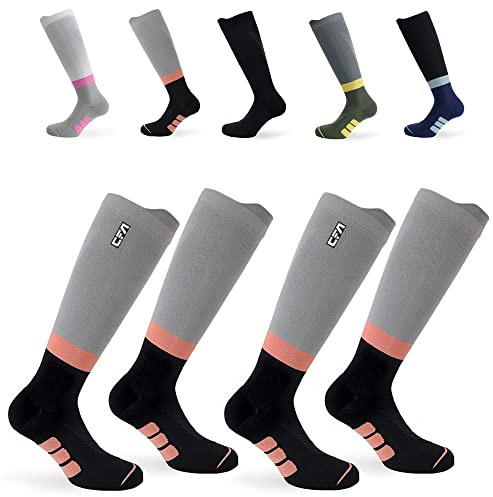 CFA V2 Kompressionsstrümpfe Damen und Herren - Ideal fürs Laufen, Fitnessstudio, Radfahren, Muskelerholung oder Workouts - Qualität Kompressionssocken Nachhaltige Dänisches Design