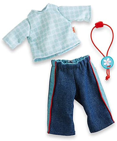 HABA 306518 - Kleiderset Jeans, Zubehör für Puppen ab 1,5 Jahren