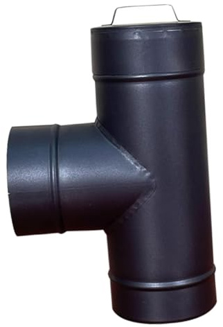 Colcolo Tubo de para Estufa, diámetro de 150mm, Carpas Calientes portátiles, Adaptador de Estufa, Conector en T, Tubo de Chimenea para Acampar,
