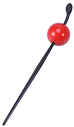 DOITOOL Vintage Haarstab l Groß Rot Candy Color Haarnadel Damen Haarschmuck Für Partys Freizeit