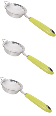 Cabilock 3 Piezas Filtro De Té Skimmer Ranurado De Malla Fina Cuchara Espumadera De Alambre Colador De Alimentos De Malla Fina Espumaderas De Cocina Colador De Cóctel