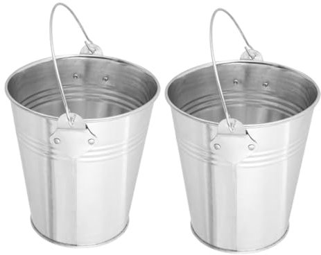 Gogogmee 2piezas Cubo De para Barbacoa Cubo Recolector De Grasa Portátil para Parrilla para Cocinas Al Aire y Picnics Diseño Compacto y Fácil De Limpiar